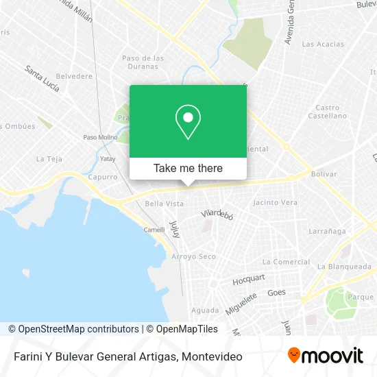 Mapa de Farini Y Bulevar General Artigas