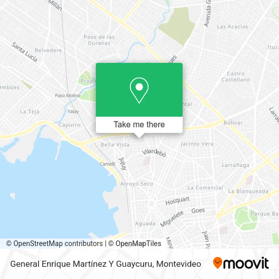 Mapa de General Enrique Martínez Y Guaycuru