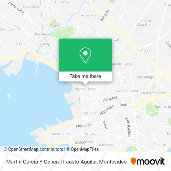 Mapa de Martín García Y General Fausto Aguilar