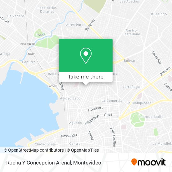 Mapa de Rocha Y Concepción Arenal