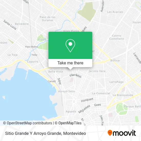 Mapa de Sitio Grande Y Arroyo Grande