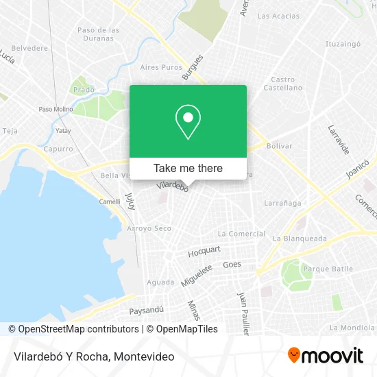 Mapa de Vilardebó Y Rocha