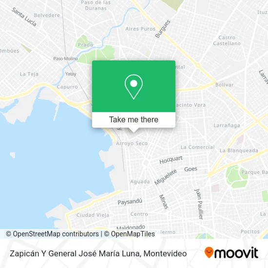 Mapa de Zapicán Y General José María Luna