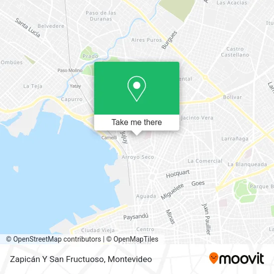 Mapa de Zapicán Y San Fructuoso