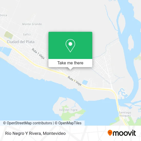 Río Negro Y Rivera map