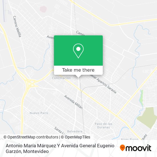 Mapa de Antonio María Márquez Y Avenida General Eugenio Garzón