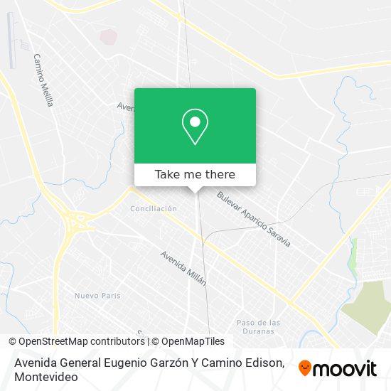 Avenida General Eugenio Garzón Y Camino Edison map
