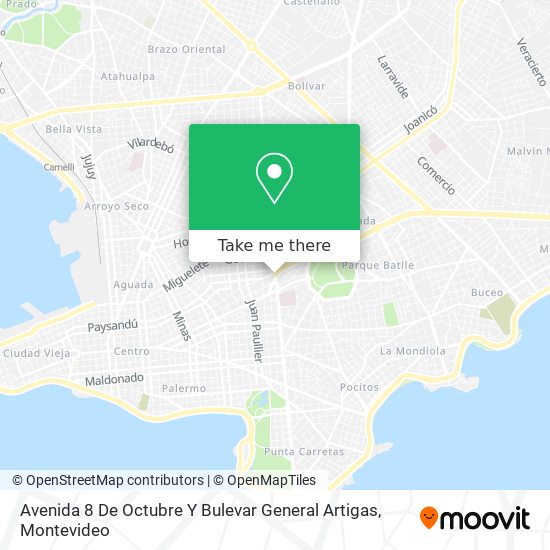 Mapa de Avenida 8 De Octubre Y Bulevar General Artigas