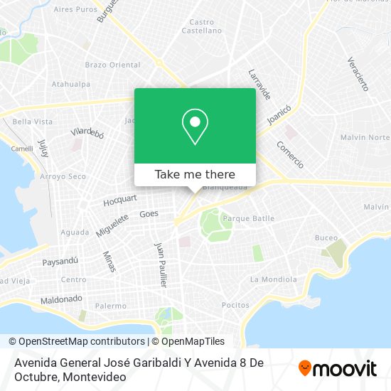 Avenida General José Garibaldi Y Avenida 8 De Octubre map