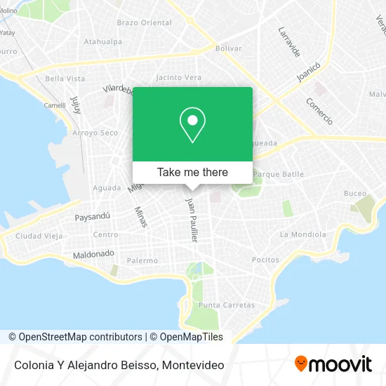 Mapa de Colonia Y Alejandro Beisso
