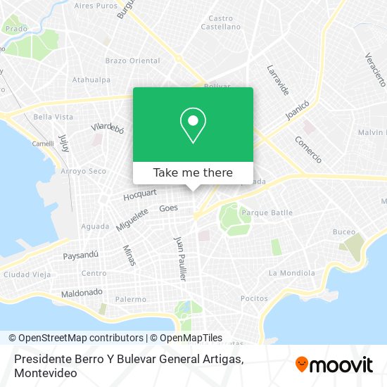 Presidente Berro Y Bulevar General Artigas map