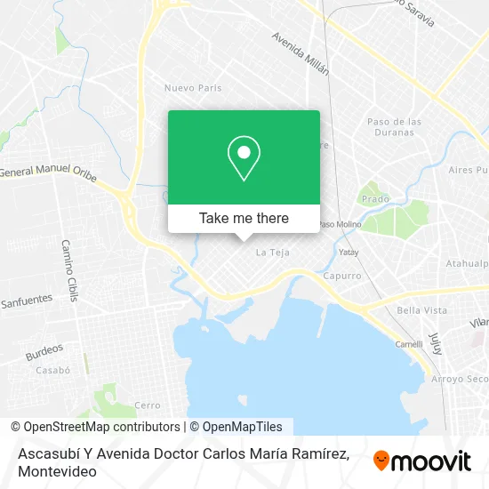 Ascasubí Y Avenida Doctor Carlos María Ramírez map