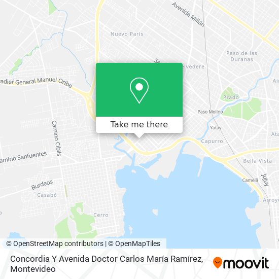 Concordia Y Avenida Doctor Carlos María Ramírez map