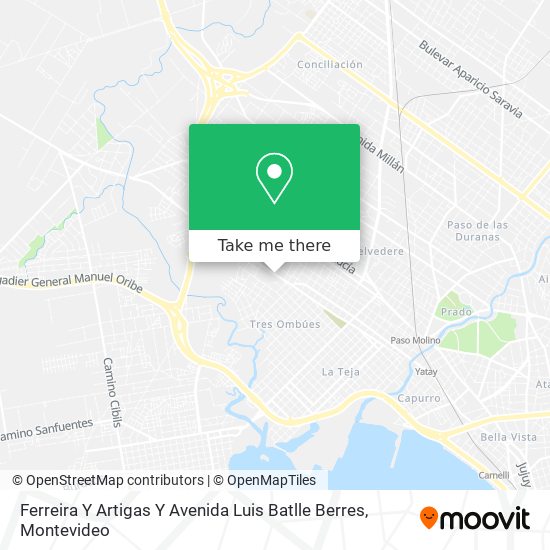 Ferreira Y Artigas Y Avenida Luis Batlle Berres map