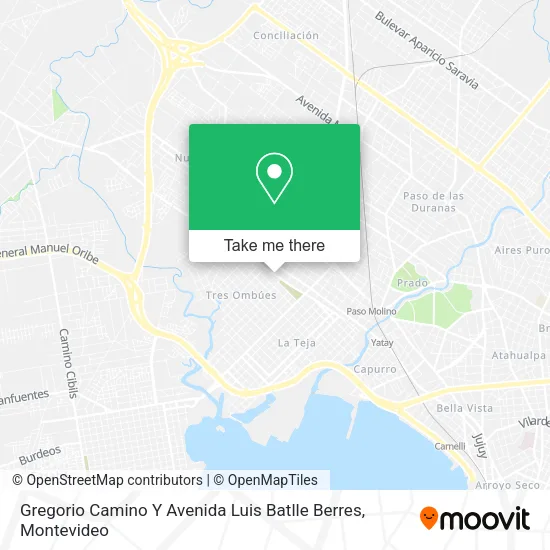 Gregorio Camino Y Avenida Luis Batlle Berres map