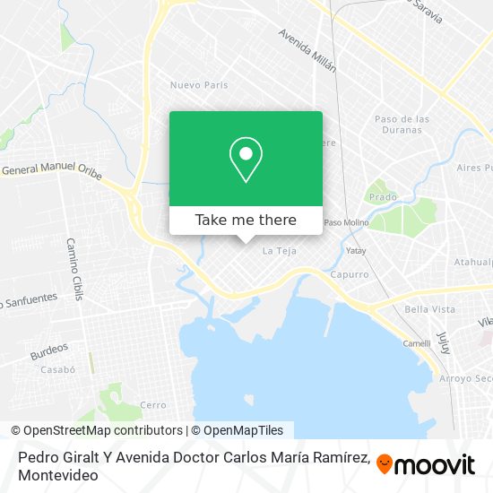 Pedro Giralt Y Avenida Doctor Carlos María Ramírez map