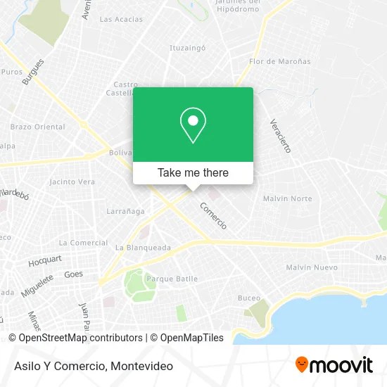Asilo Y Comercio map