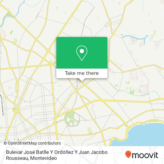 Bulevar José Batlle Y Ordóñez Y Juan Jacobo Rousseau map