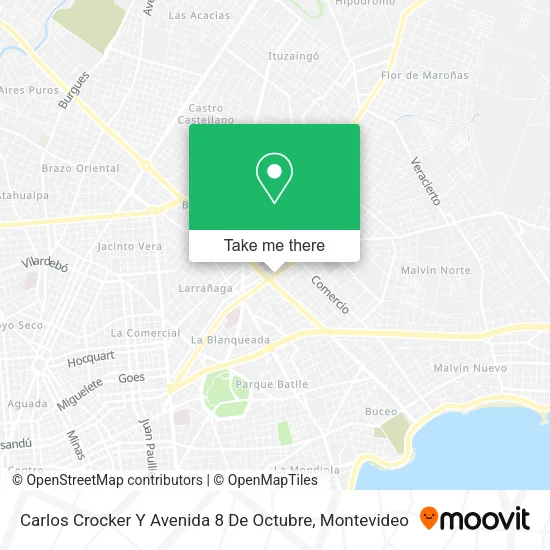 Mapa de Carlos Crocker Y Avenida 8 De Octubre