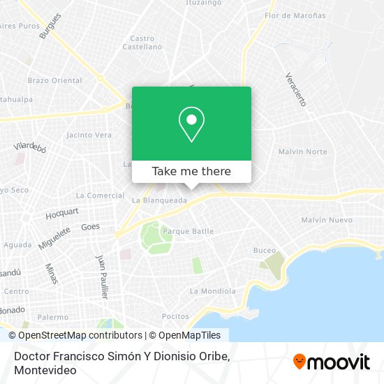 Mapa de Doctor Francisco Simón Y Dionisio Oribe
