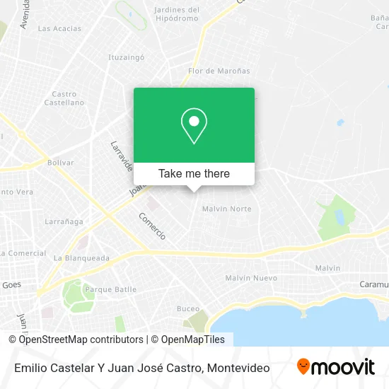 Emilio Castelar Y Juan José Castro map