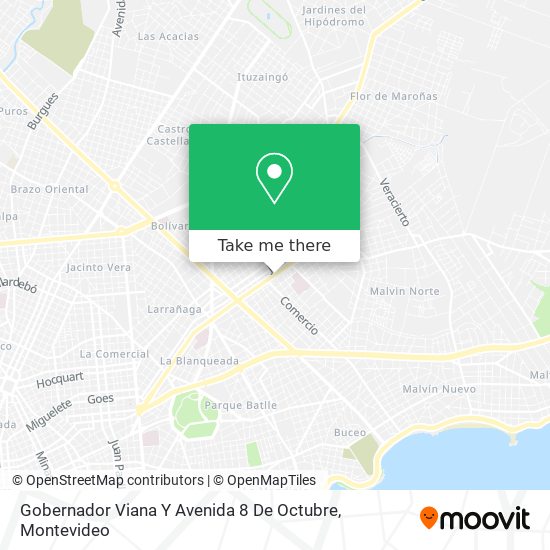 Gobernador Viana Y Avenida 8 De Octubre map