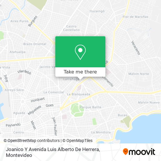 Joanico Y Avenida Luis Alberto De Herrera map