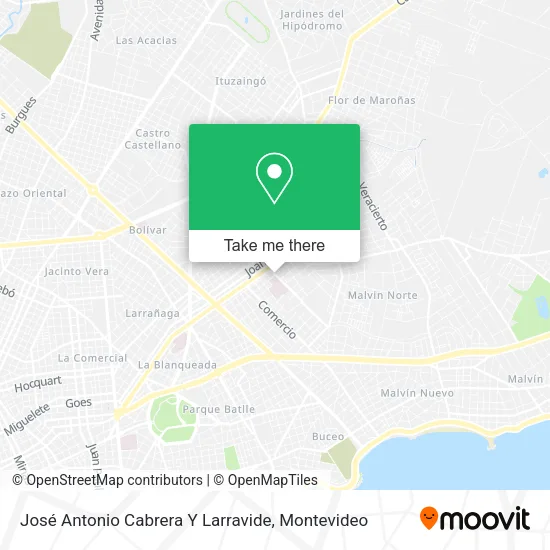 Mapa de José Antonio Cabrera Y Larravide