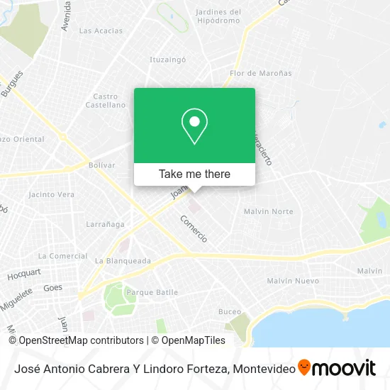 Mapa de José Antonio Cabrera Y Lindoro Forteza