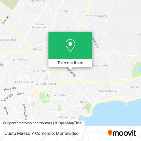 Mapa de Justo Maeso Y Comercio