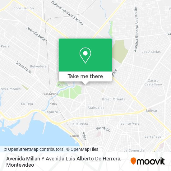 Avenida Millán Y Avenida Luis Alberto De Herrera map