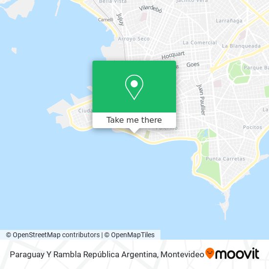 Paraguay Y Rambla República Argentina map