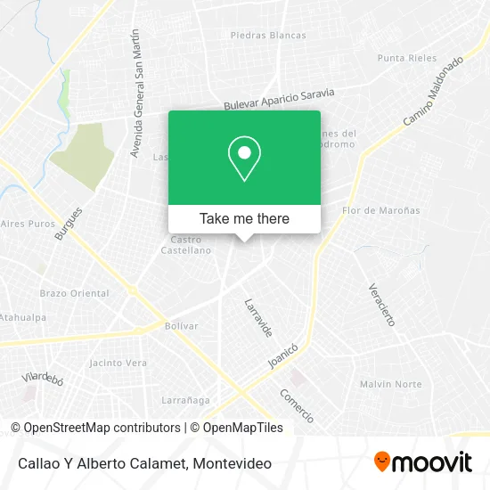 Mapa de Callao Y Alberto Calamet