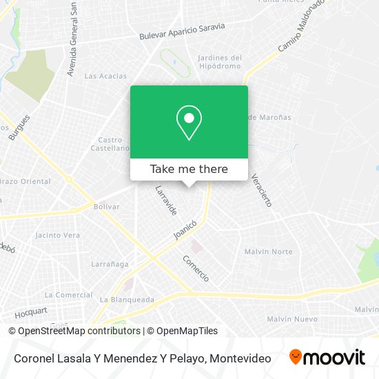 Mapa de Coronel Lasala Y Menendez Y Pelayo