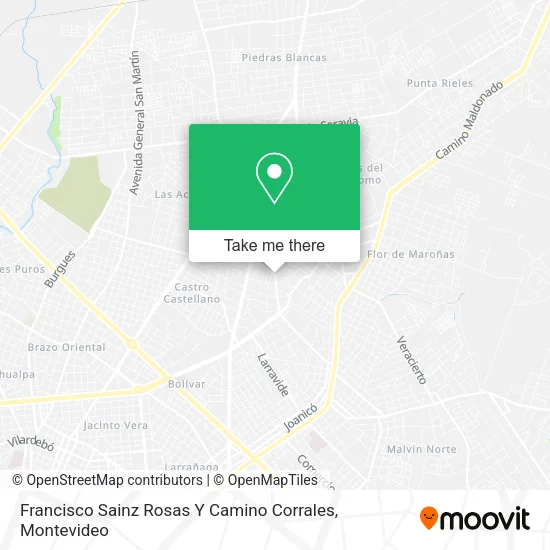 Mapa de Francisco Sainz Rosas Y Camino Corrales