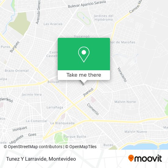 Tunez Y Larravide map