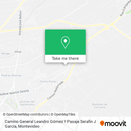 Camino General Leandro Gómez Y Pasaje Serafin J García map