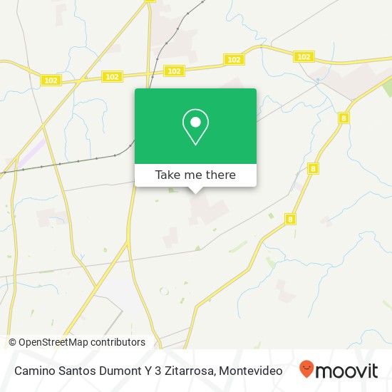 Camino Santos Dumont Y 3 Zitarrosa map