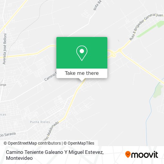 Camino Teniente Galeano Y Miguel Estevez map