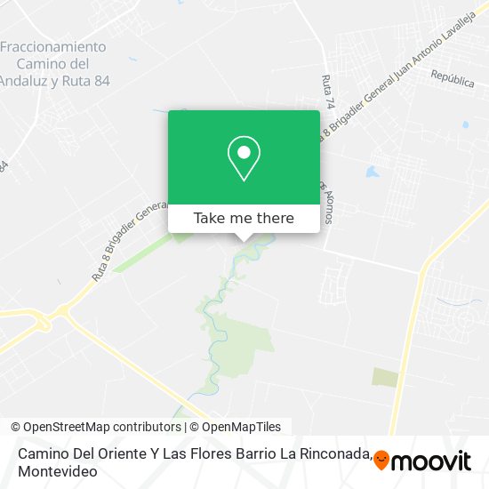 Camino Del Oriente Y Las Flores Barrio La Rinconada map