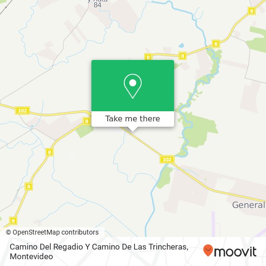 Camino Del Regadio Y Camino De Las Trincheras map