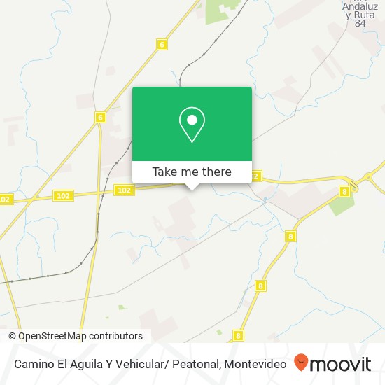 Camino El Aguila Y Vehicular/ Peatonal map
