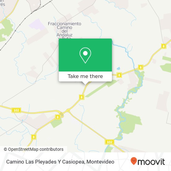 Camino Las Pleyades Y Casiopea map
