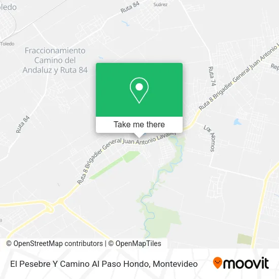 El Pesebre Y Camino Al Paso Hondo map