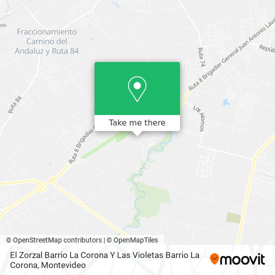 El Zorzal Barrio La Corona Y Las Violetas Barrio La Corona map