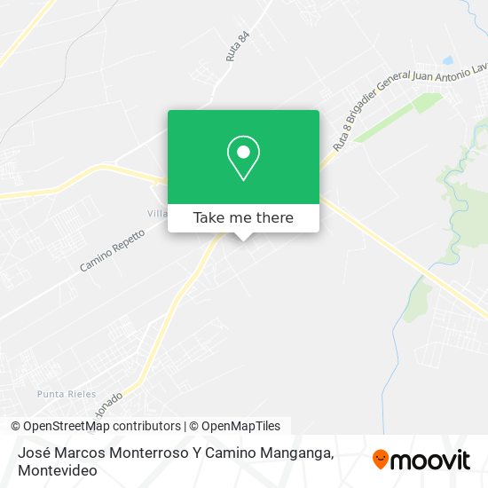 José Marcos Monterroso Y Camino Manganga map