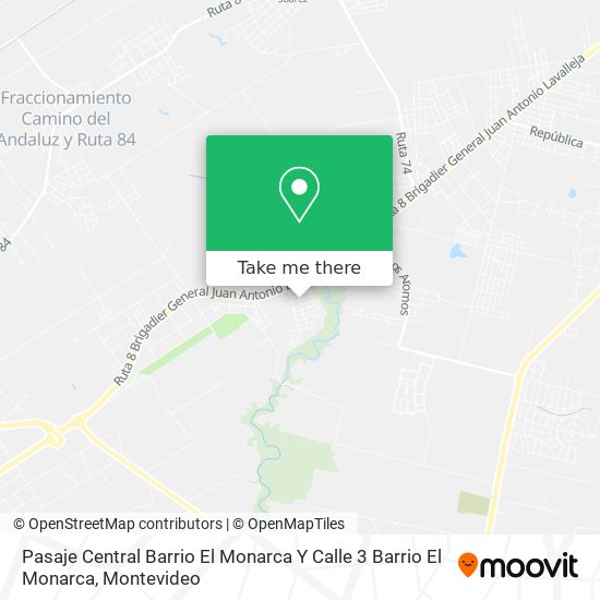 Pasaje Central Barrio El Monarca Y Calle 3 Barrio El Monarca map