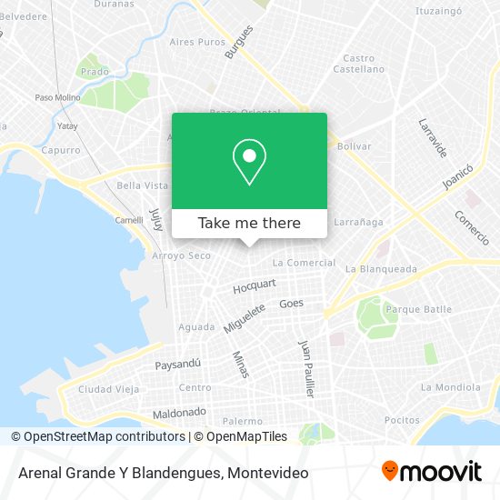Arenal Grande Y Blandengues map