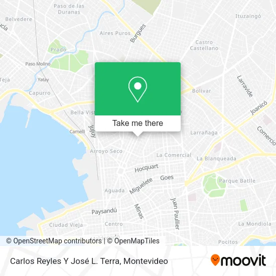 Mapa de Carlos Reyles Y José L. Terra