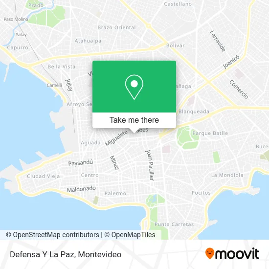 Defensa Y La Paz map